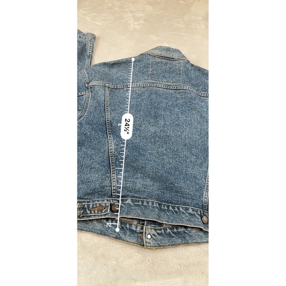 Levis 70598 4891 Denim Trucker Jacket Mens Medium Blue Vintage 90s Oversized - Picture 7 of 7